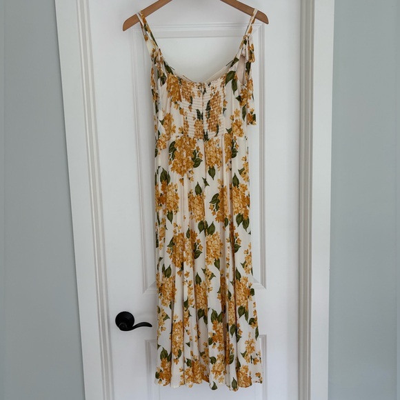 Reformation Nadira Fara Floral Midi Dress 10/M Coquette - Picture 9 of 11